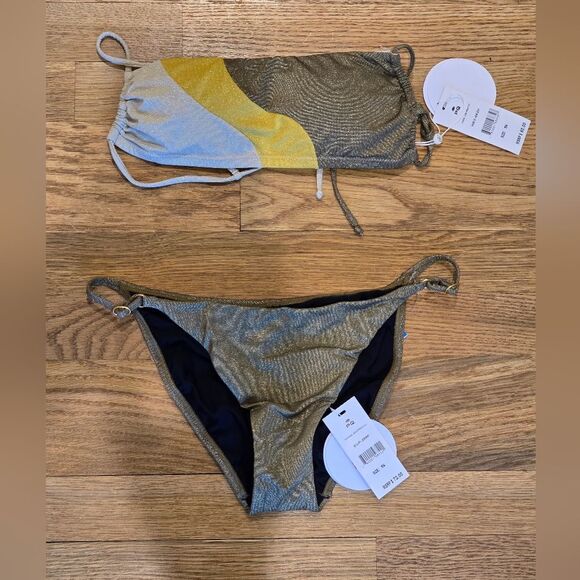 PQ Swim Luna Wave Bikini Set Sz S - Picture 3 of 6
